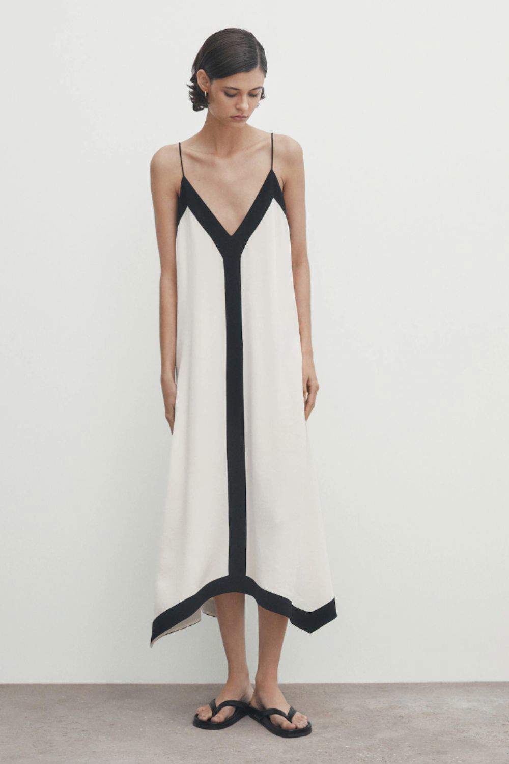Vestido MASSIMO DUTTI Maxi Fiesta 100%Seda main image 0