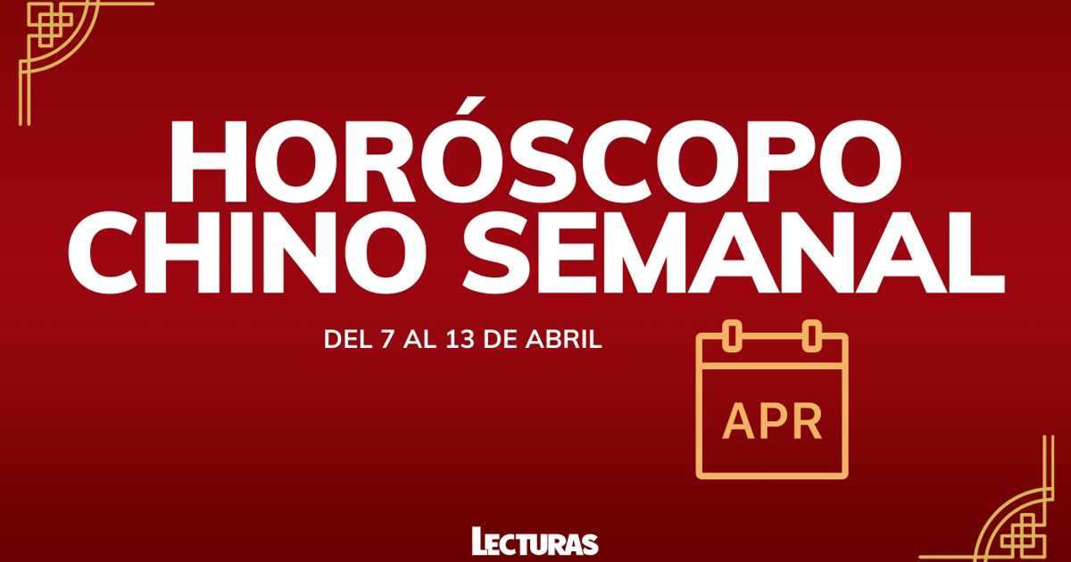 Horóscopo chino 2025: Cómo te irá la semana del 7 al 13 de abril según ...