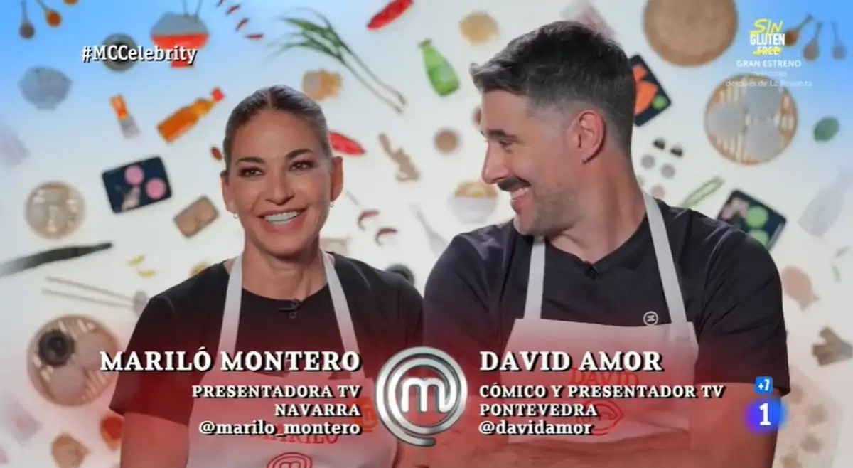 Mariló Montero y David Amor masterchef 