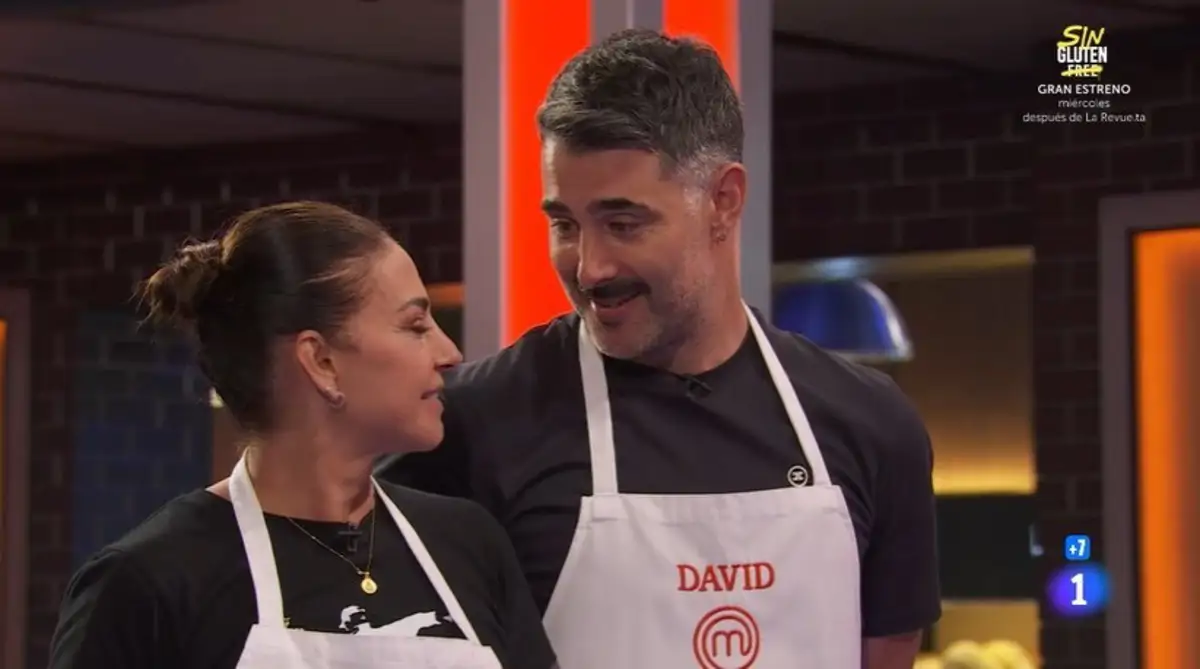 Mariló Montero y David Amor muy cómplices en Masterchef Celebrity 10