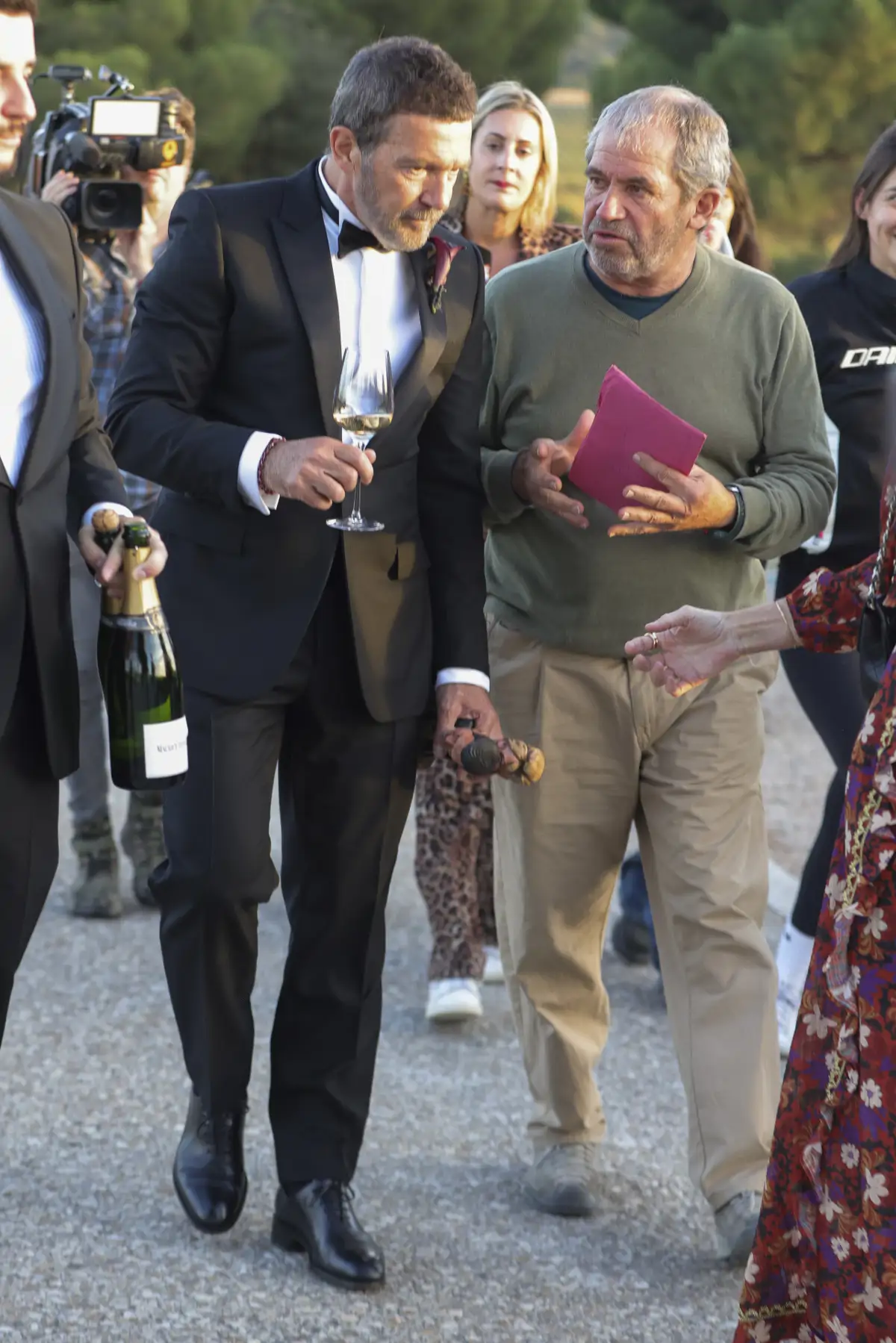 La boda blindada de Stella del Carmen: el brindis de Antonio Banderas, el  menú y la foto del vestido de novia, image size:1200x1799