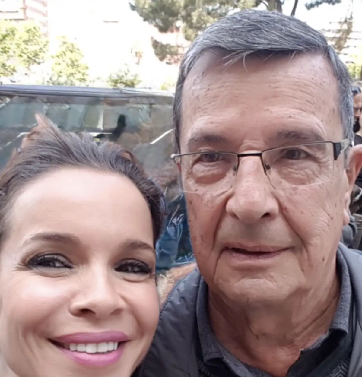 Carme Chaparro llora la muerte de su padre a p