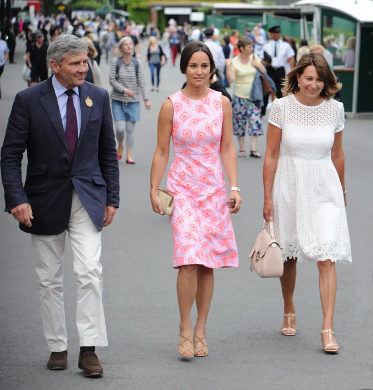 Carole, Michael y Pippa Middleton