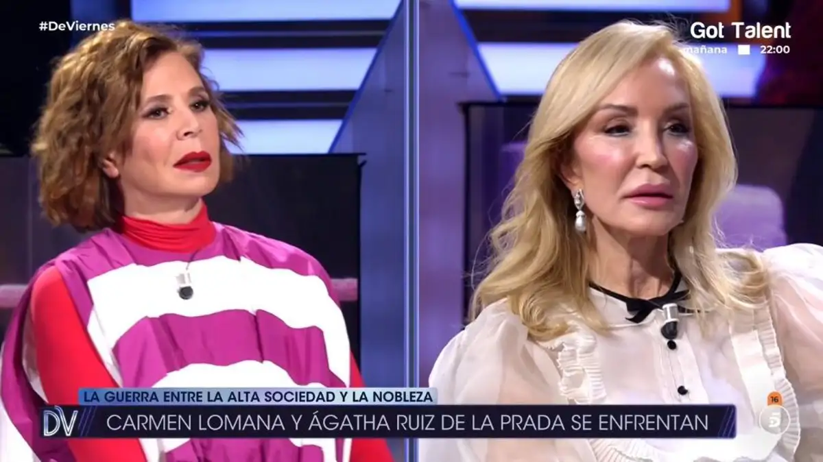 Agatha Ruiz de la Prada y Carmen Lomana