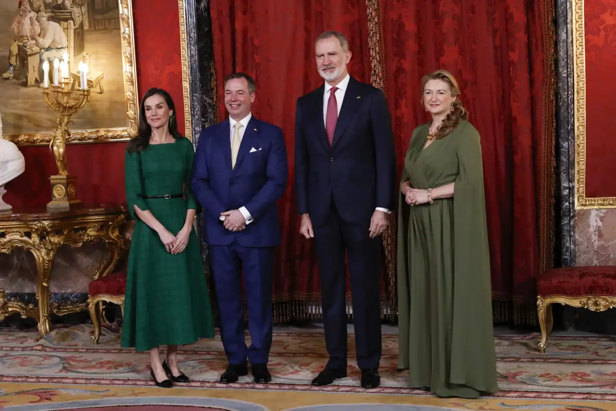Felipe y Letizia con los Duques de Luxemburgo