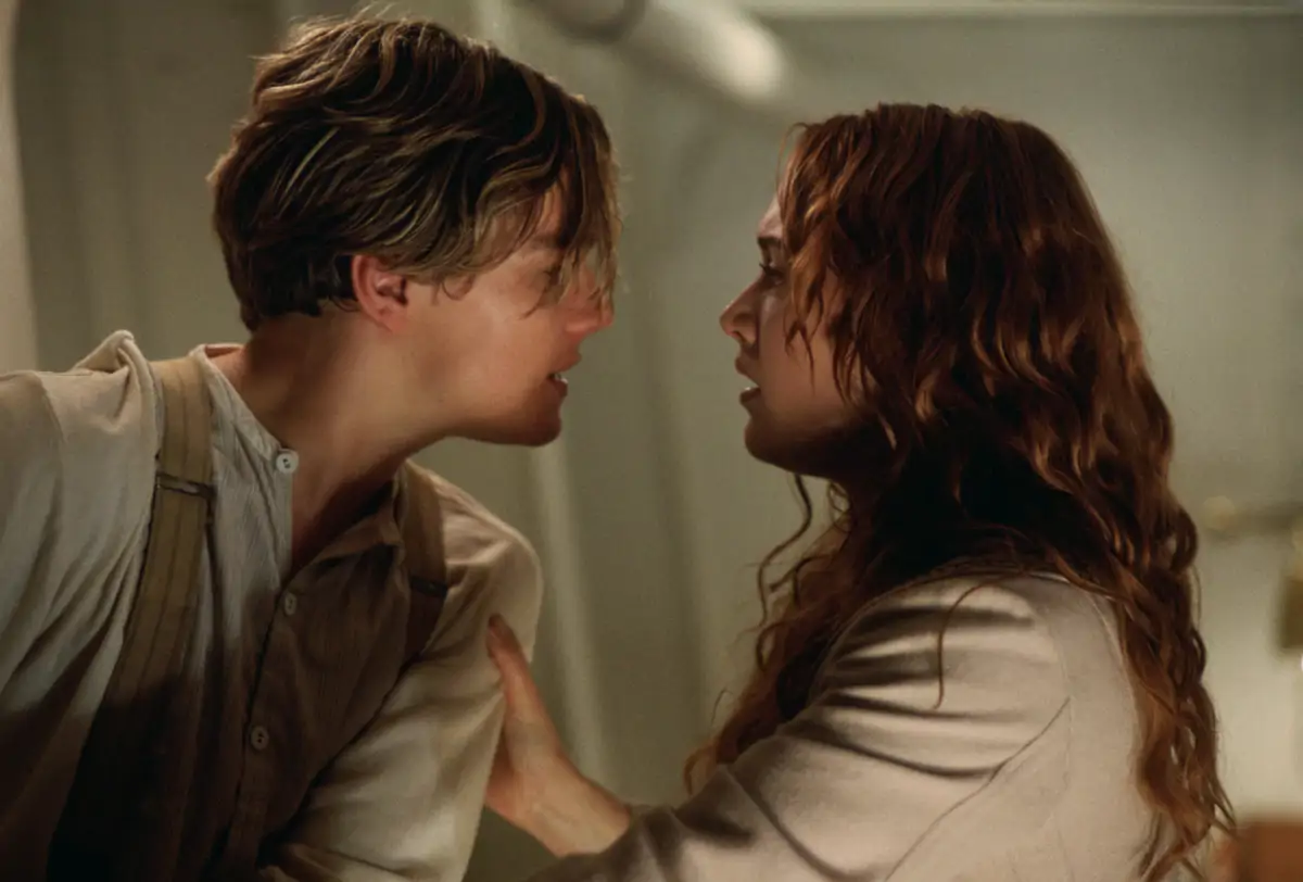 Kate Winslet y Leonardo DiCaprio en Titanic