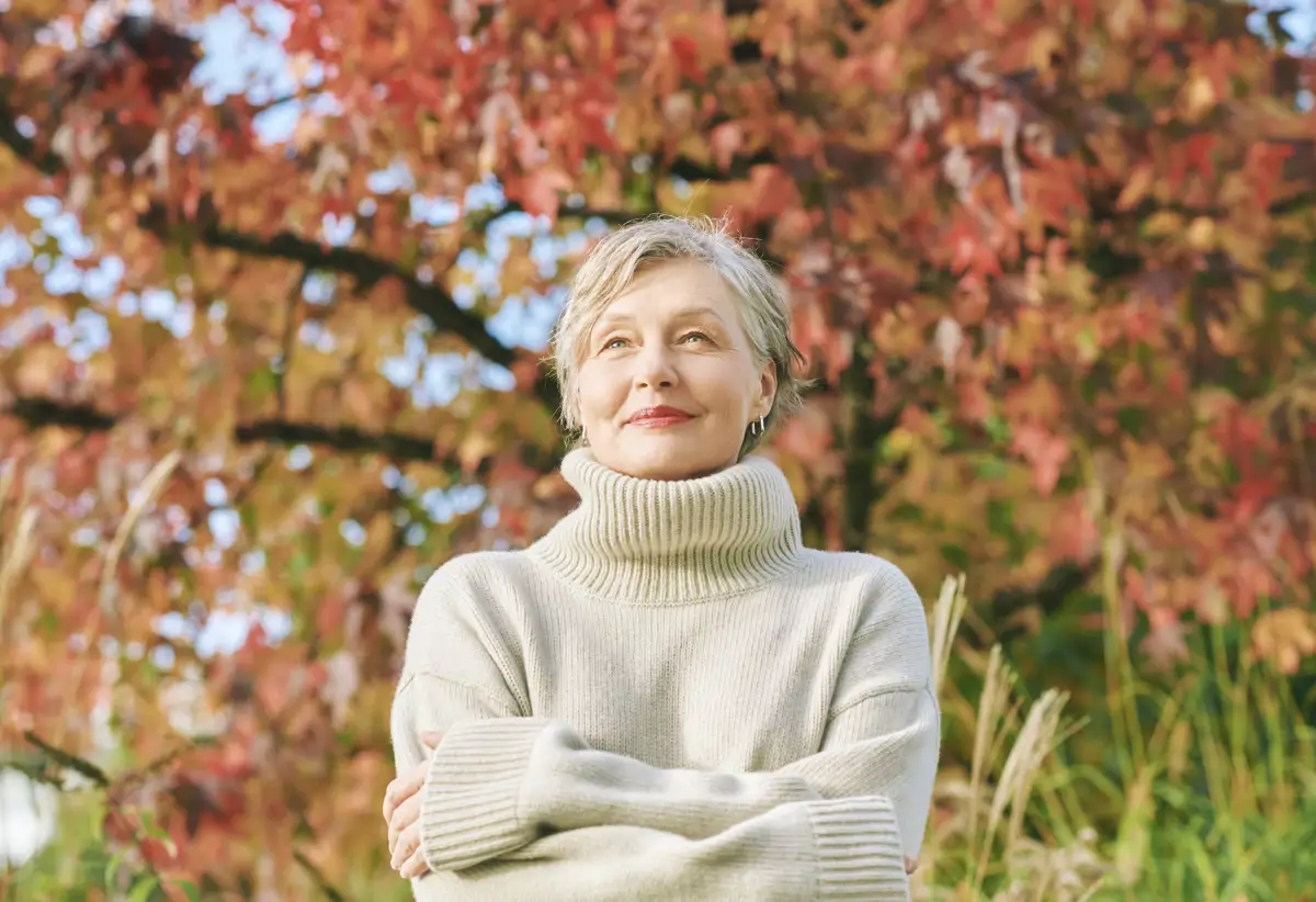 Estilo de Vida Mujer mayor felicidad 