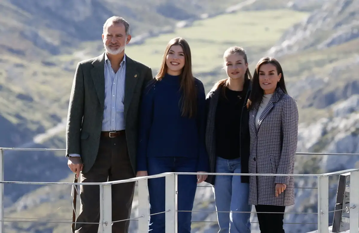 Felipe y Letizia con Leonor y Sofía