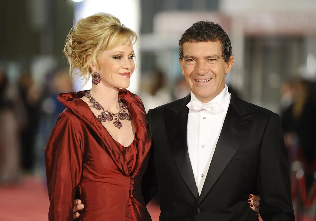 Antonio Banderas y Melanie 