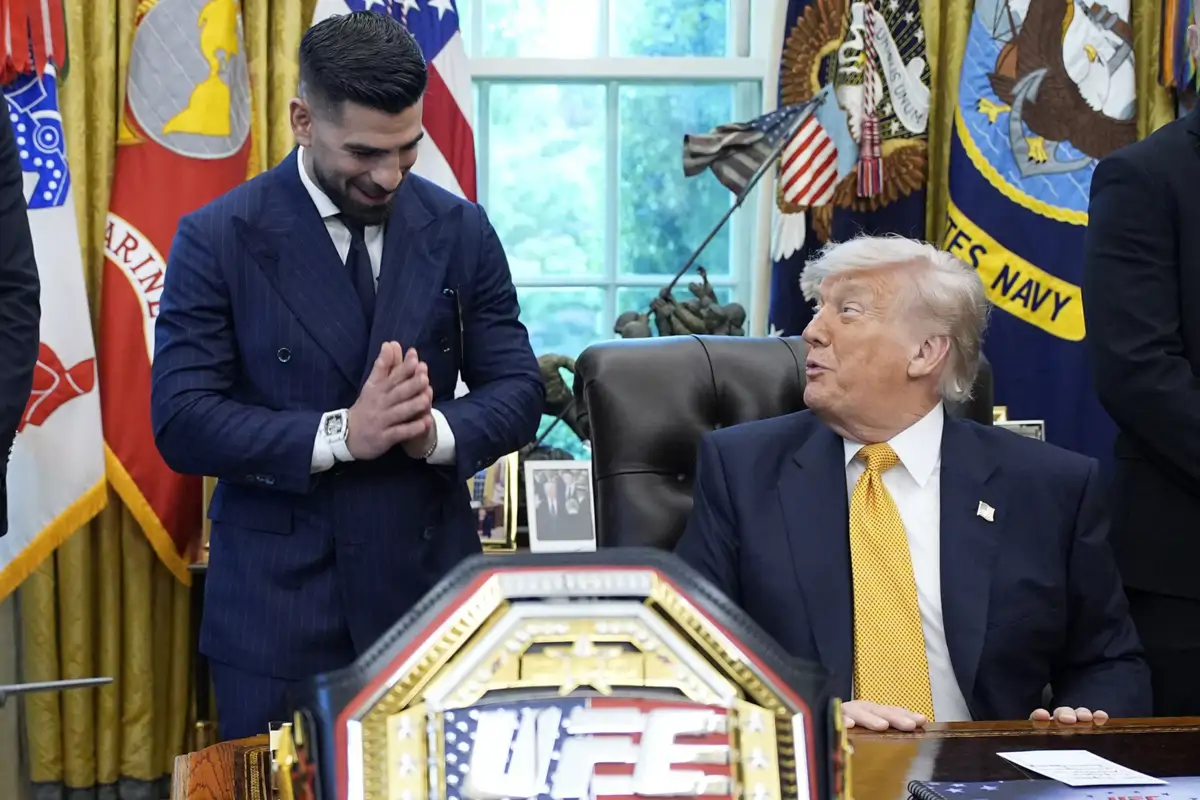 Topuria Trump Ilia Topuria: