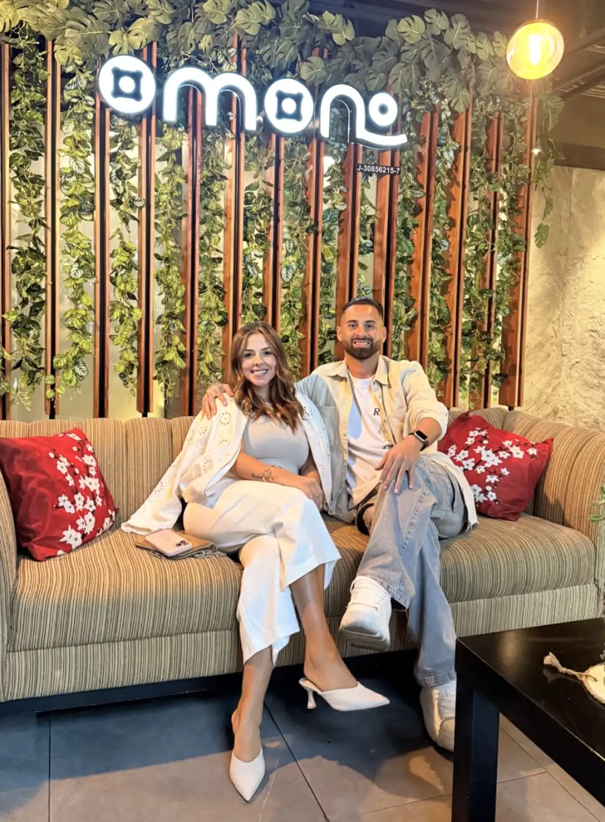 Lucas Trejo y su mujer