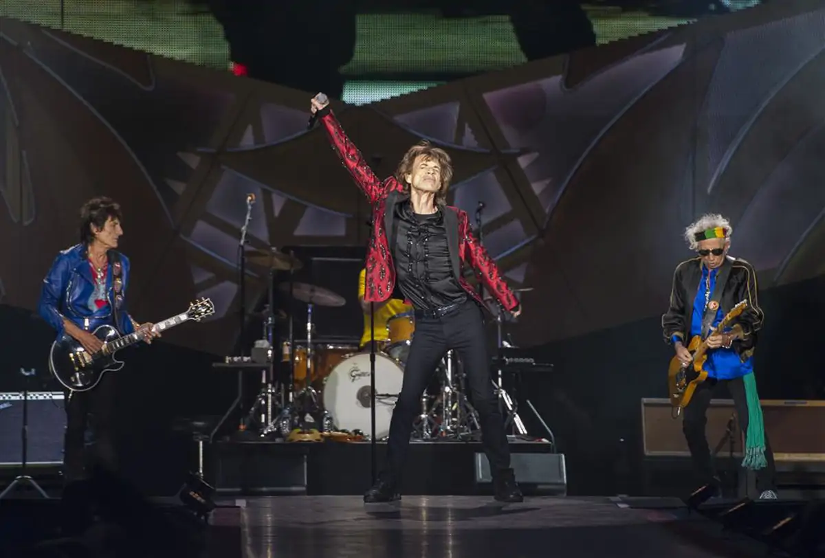 Un momento del concierto de los Rolling Stones