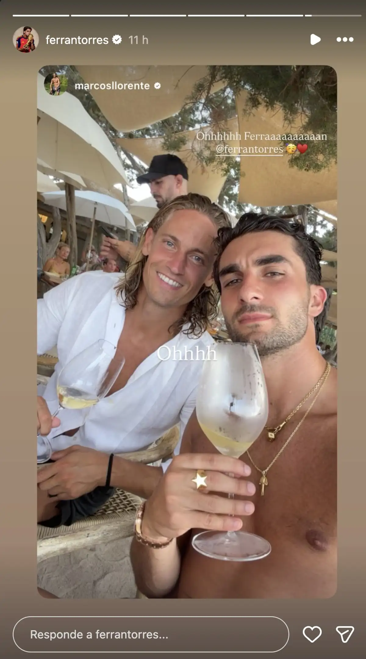 Ferran Torres y Marcos Llorente