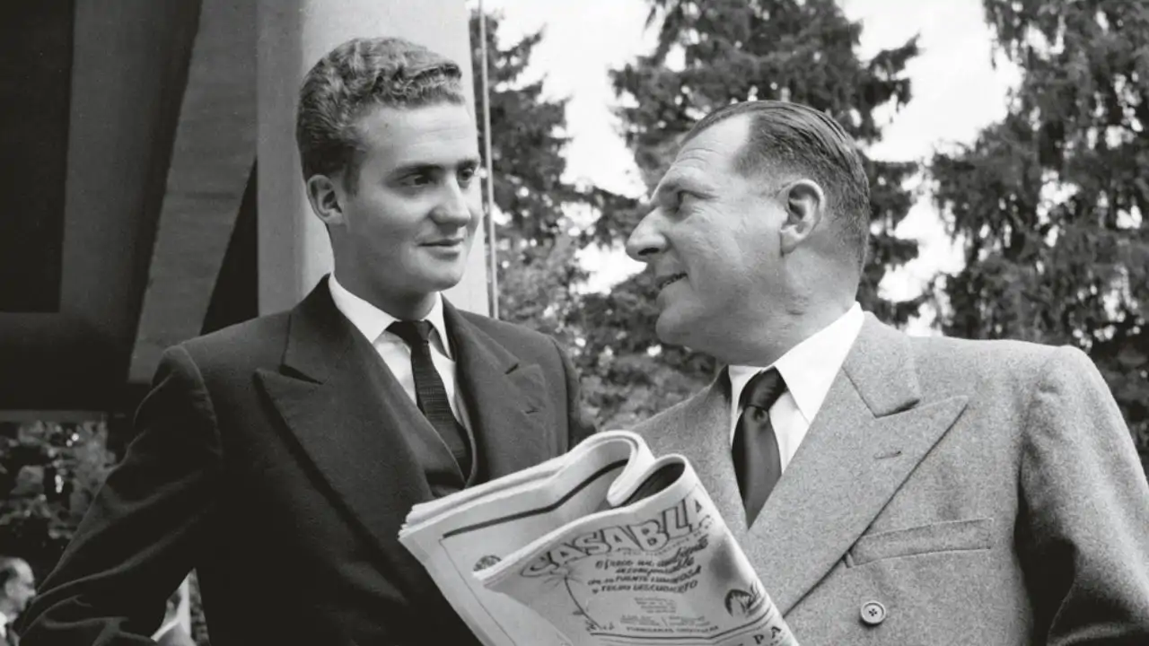 Juan Carlos I y Juan de Borbón