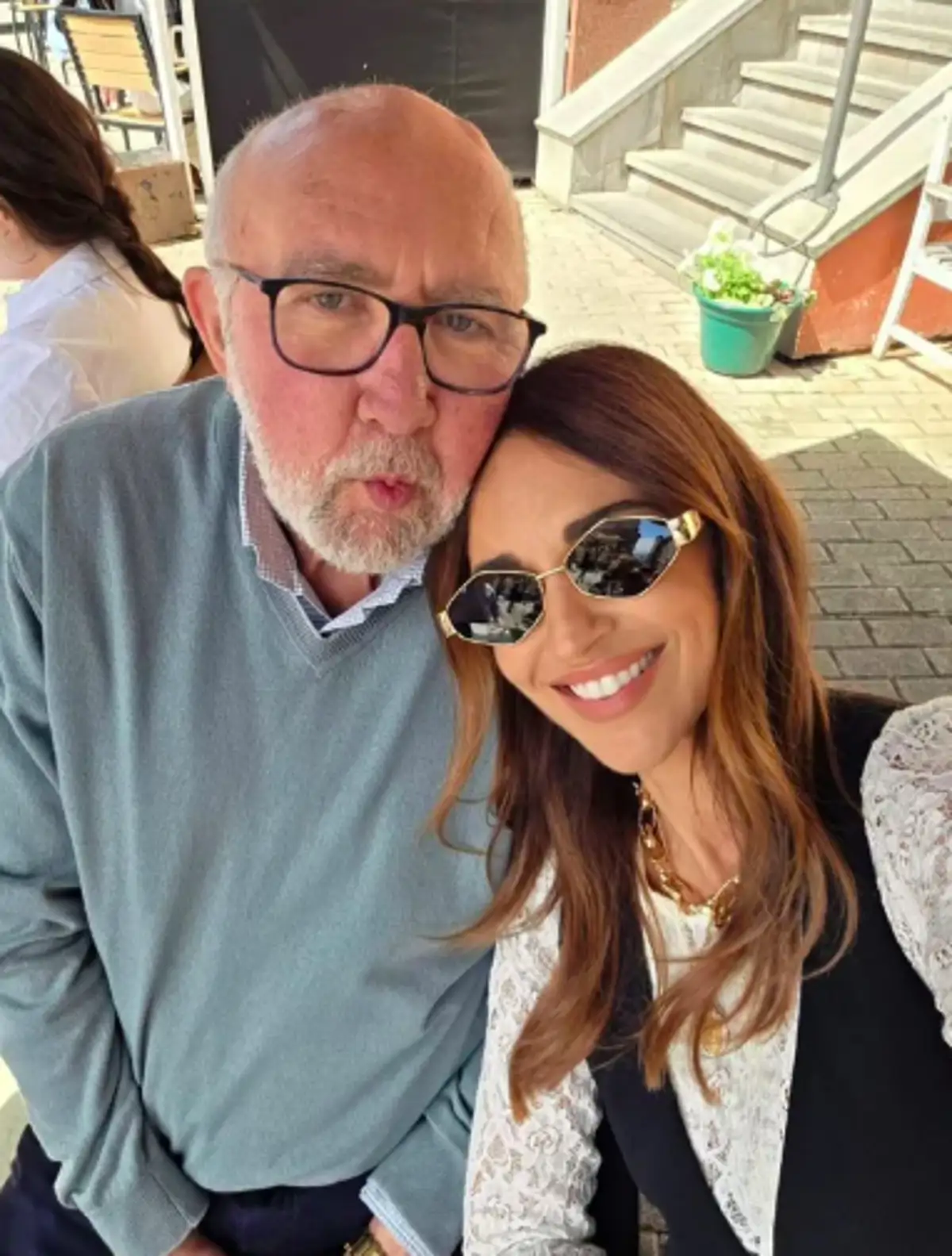 Paula Echevarría con su padre